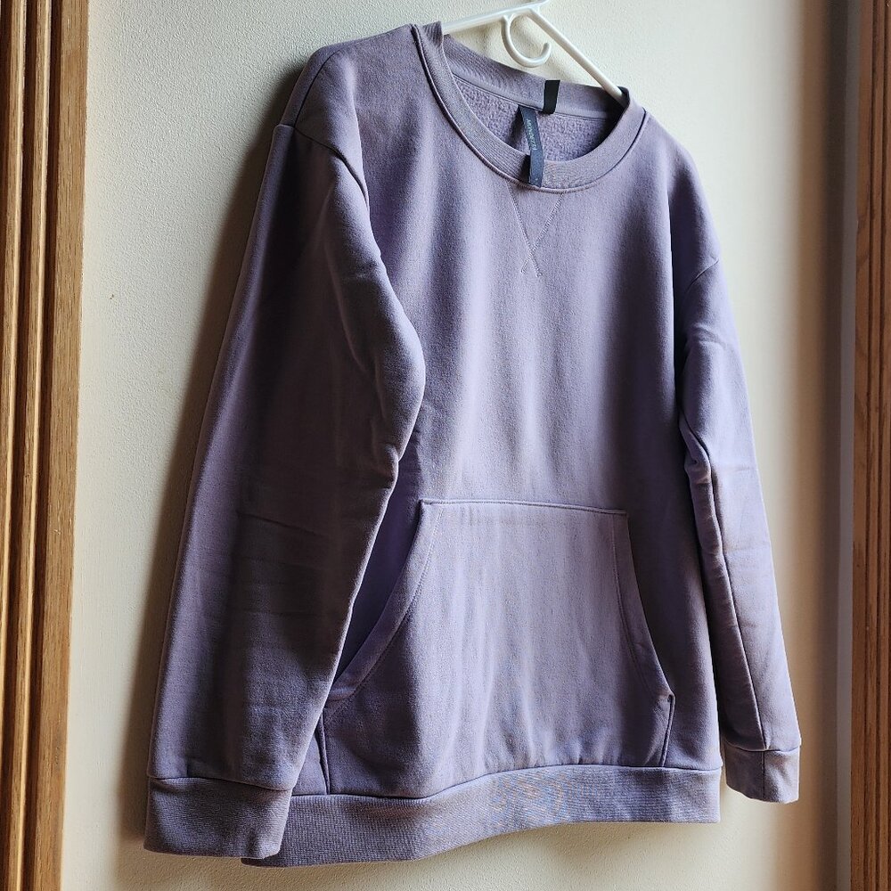 Mondetta Purple Kangaroo Pocket Sweatshirt Size Medium - Picture 4 of 16